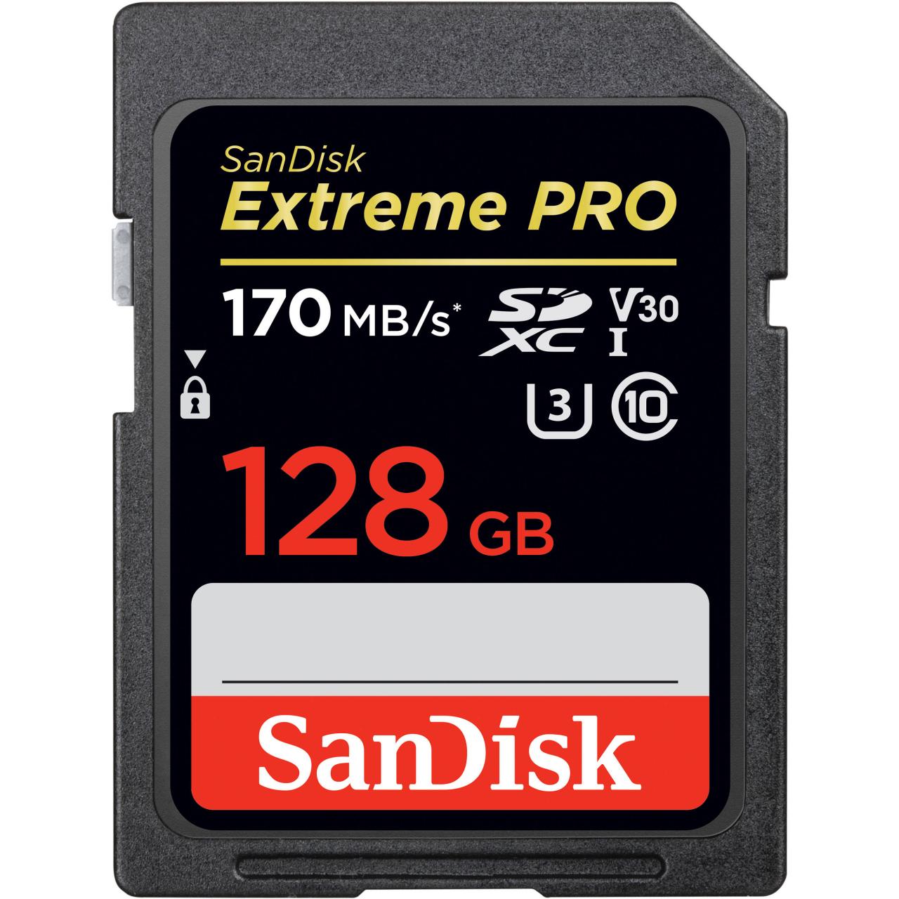 SanDisk 128GB Extreme PRO UHS-I SDXC Memory Card