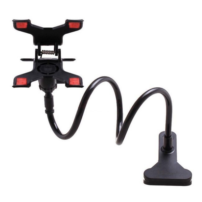 New Cell Phone Clip Holder Goose Neck Universal Lazy Bracket Flexible Long Arm